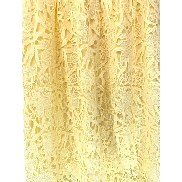 Astr Lemon Lace Off-Shoulder Midi Dress - Picture 4 of 11